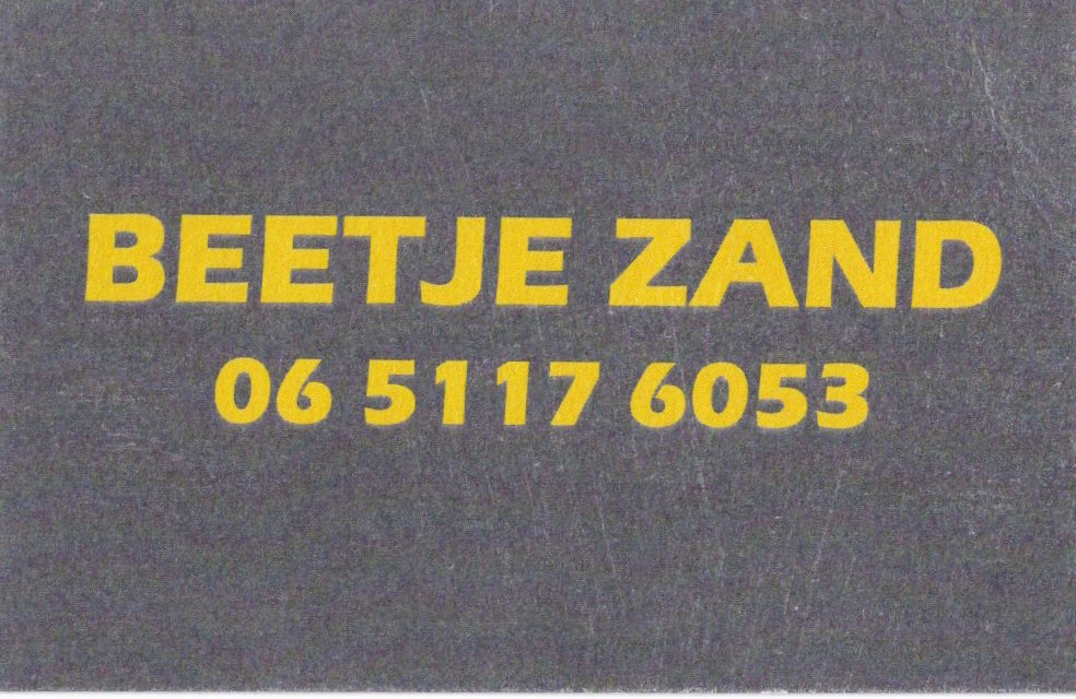 Beetje zand